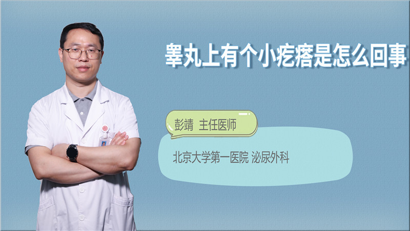 睾丸上有个小疙瘩是怎么回事